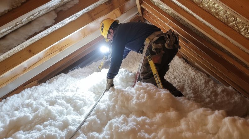 Attic Insulation Installation